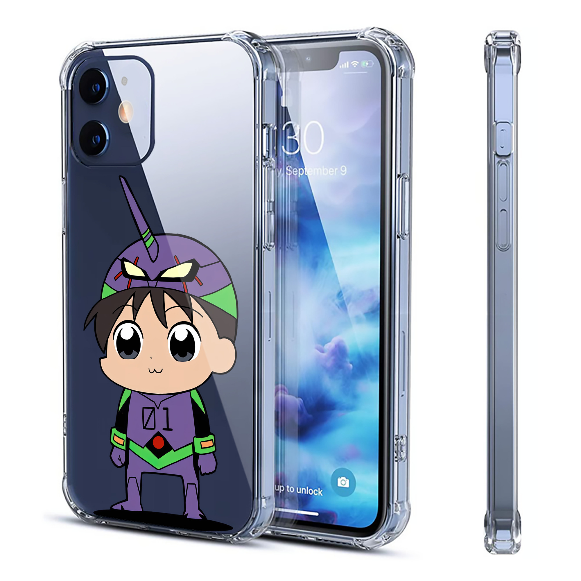 （画像用） EVA 新世紀エヴァンゲリオン 【iPhone 12シリーズ対応】透明スマホケース（クリアソフトケース）